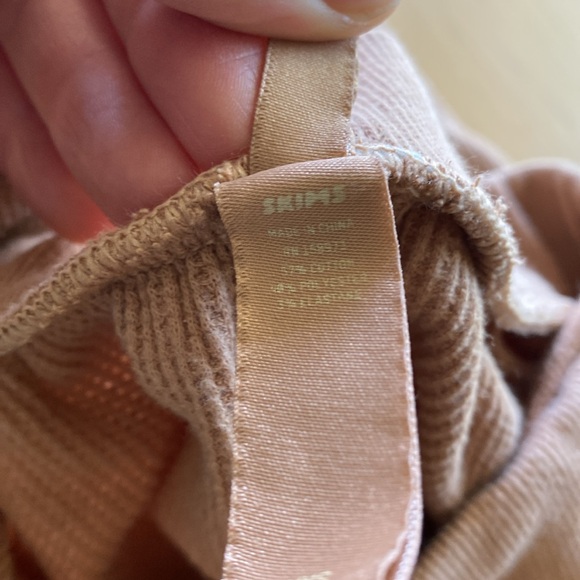 SKIMS Waffle Knit Joggers High Rise Loungewear Casual Sweatpants Tan‎ - Picture 5 of 5